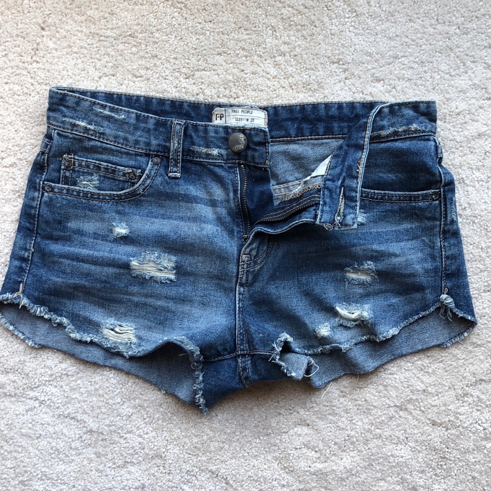 Free People Jean Shorts